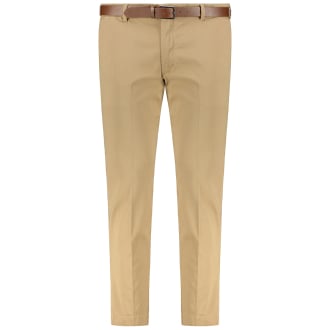 Stretch-Chinos mit Gürtel beige_ELMWOOD | 52/30