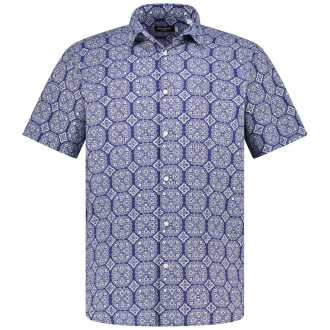 Freizeithemd mit Viskose blau_OCEAN CAVERN | 3XL