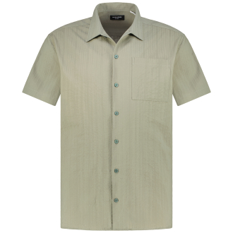 Freizeithemd in Seersucker-Qualität oliv_VETIVER | 3XL