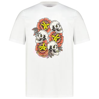 T-Shirt mit Motiv-Print weiß_BRIGHT WHITE | 3XL