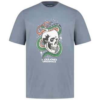 T-Shirt mit Motiv-Print grau_STORMY WEATHER | 3XL