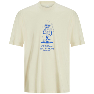 T-Shirt mit Motiv-Print cremeweiß_ANTIQUE WHITE | 3XL
