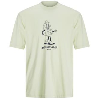T-Shirt mit Motiv-Print cremeweiß_CELADON TINT | 3XL