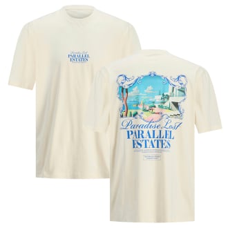 T-Shirt mit Print auf Vorder- und Rückseite cremeweiß_ANTIQUE WHITE | 3XL