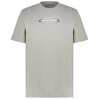 T-Shirt mit Label-Print grau_GRAY FLANNEL | 3XL