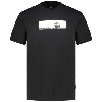T-Shirt mit Foto-Print schwarz_BLACK | 3XL