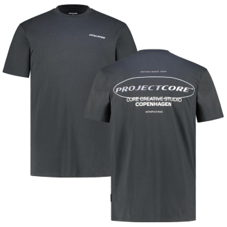 T-Shirt mit Print auf Vorder-und Rückseite schwarz_TAP SHOE | 3XL