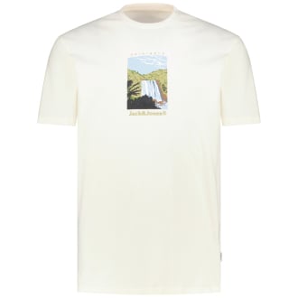 T-Shirt mit Motiv-Print cremeweiß_ANTIQUE WHITE | 3XL