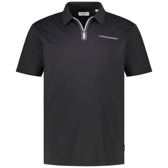 Poloshirt mit Stretch schwarz_BLACK | 3XL