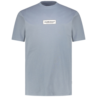 T-Shirt mit Label-Print grau_STORMY WEATHER | 3XL