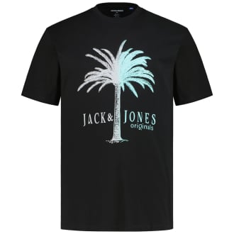 T-Shirt mit Motiv-Print schwarz_BLACK | 3XL