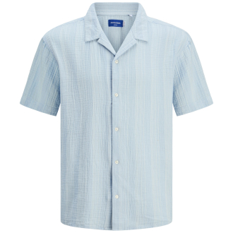 Freizeithemd in Seersucker-Qualität blau_CASHMERE BLUE/STRIPE | 3XL