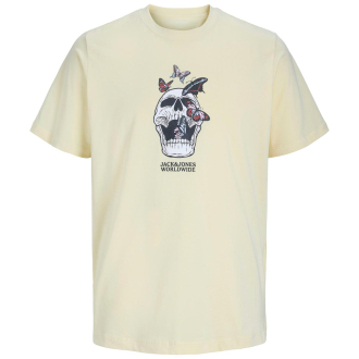 T-Shirt mit Motiv-Print creme_DOUBLE CREAM | 3XL