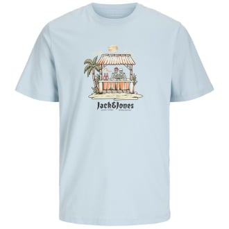 T-Shirt mit Motiv-Print hellblau_SKYWAY | 3XL