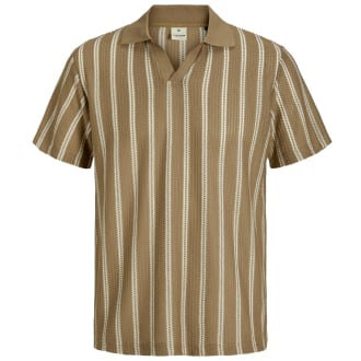 Poloshirt mit Stretch beige_ELMWOOD/ALMOND MILK | 3XL