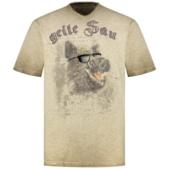 T-Shirt aus Biobaumwolle hellbraun_0194 | 3XL