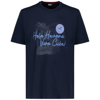 T-Shirt mit Print dunkelblau_360 | 5XL