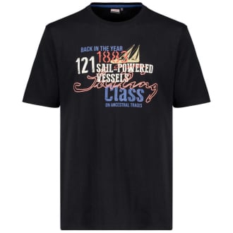 T-Shirt mit Print schwarz_700 | 3XL