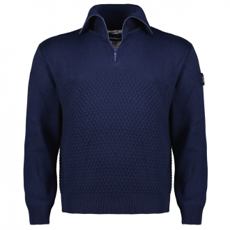 Troyer im Strukturmix dunkelblau_0580 | 3XL