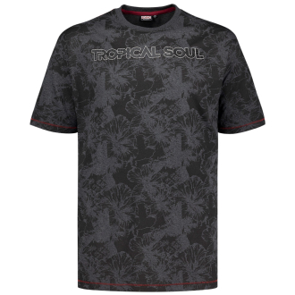 T-Shirt mit Allover-Print dunkelgrau_770 | 3XL