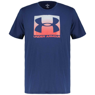 T-Shirt mit Logo-Print dunkelblau_408 | 5XL