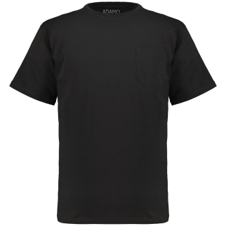 Basic T-Shirt mit Brusttasche schwarz_700 | 3XL