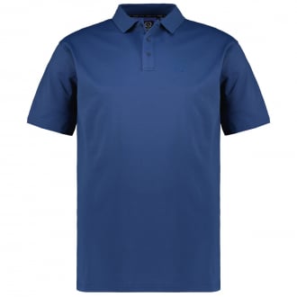 Funktions-Poloshirt mit Elasthan jeansblau_328 | 3XL