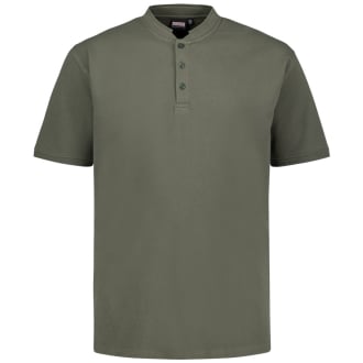 T-Shirt mit Serafinokragen oliv_430 | 3XL