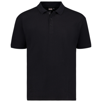 Poloshirt aus Waffel-Piqué schwarz_700 | 3XL