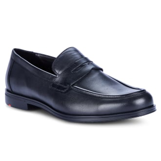 Slipper "Kairo" aus Glattleder, extraweit schwarz_BLACK | 43