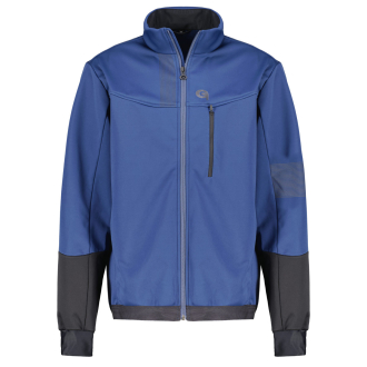 Fahrrad-Softshelljacke mit Reflektoren blau_3994 | 3XL