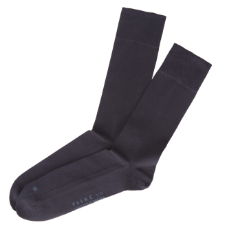 Socke mit weichem Komfortbund, ultrafeines Maschenbild dunkelblau_6375 | 47-50