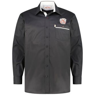 Freizeithemd aus Baumwolle schwarz_BLACK | 10XL