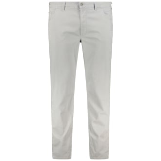 Elastische Baumwollhose "Thomas", athletisch hellgrau_1106 | 58