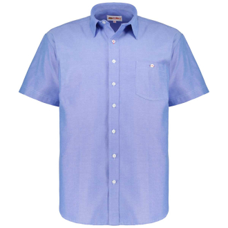 Freizeithemd aus Baumwollmischung mittelblau_OXFORD BLUE | 5XL