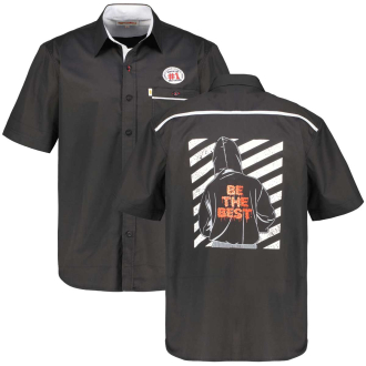 Freizeithem mit Rückenprint schwarz_SCHWARZ | 3XL