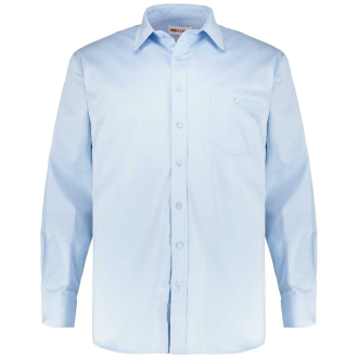 Freizeithemd mit Stretch hellblau_SATIN SY BLUE | 6XL