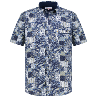 Freizeithemd aus Viskose blau_BLAU | 6XL