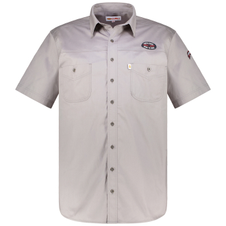 Freizeithemd aus Baumwolle khaki_KHAKI | 5XL
