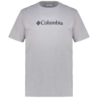 T-Shirt mit Logo-Print hellgrau_041 | 3XL