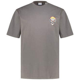 T-Shirt mit Motiv-Print dunkelgrau_DARKGRE | 3XL