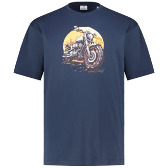 T-Shirt mit Motiv-Print dunkelblau_DARKBLU | 3XL