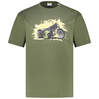 T-Shirt mit Motiv-Print khaki_KHAKI | 3XL