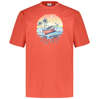 T-Shirt mit Motiv-Print rot_RED | 3XL