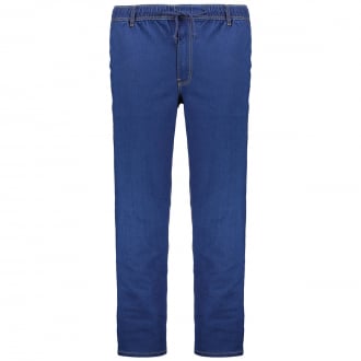 Stretch-Jeans mit Gummibund dunkelblau_360 | 3XL