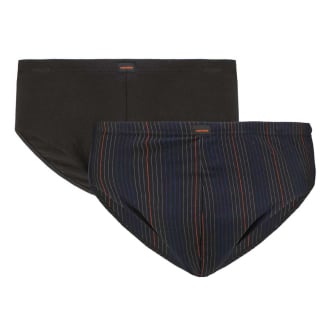 Slip mit Elasthan, 2er-Pack grau/schwarz_933 | 10