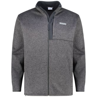 Fleecejacke mit Stehkragen schwarz_010 | 3XL