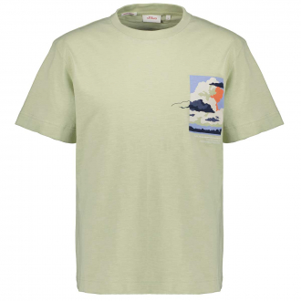 T-Shirt mit Print aus Biobaumwolle mint_7212 | 3XL