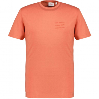 T-Shirt mit Print aus Biobaumwolle orange_2371 | 3XL