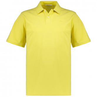 Poloshirt mit Logo-Stickerei gelb_1504 | 3XL